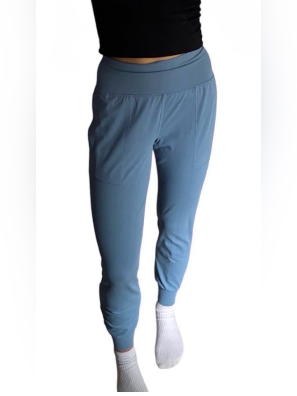 Athleta Salutation High Rise Joggers XXS Blue Powervita